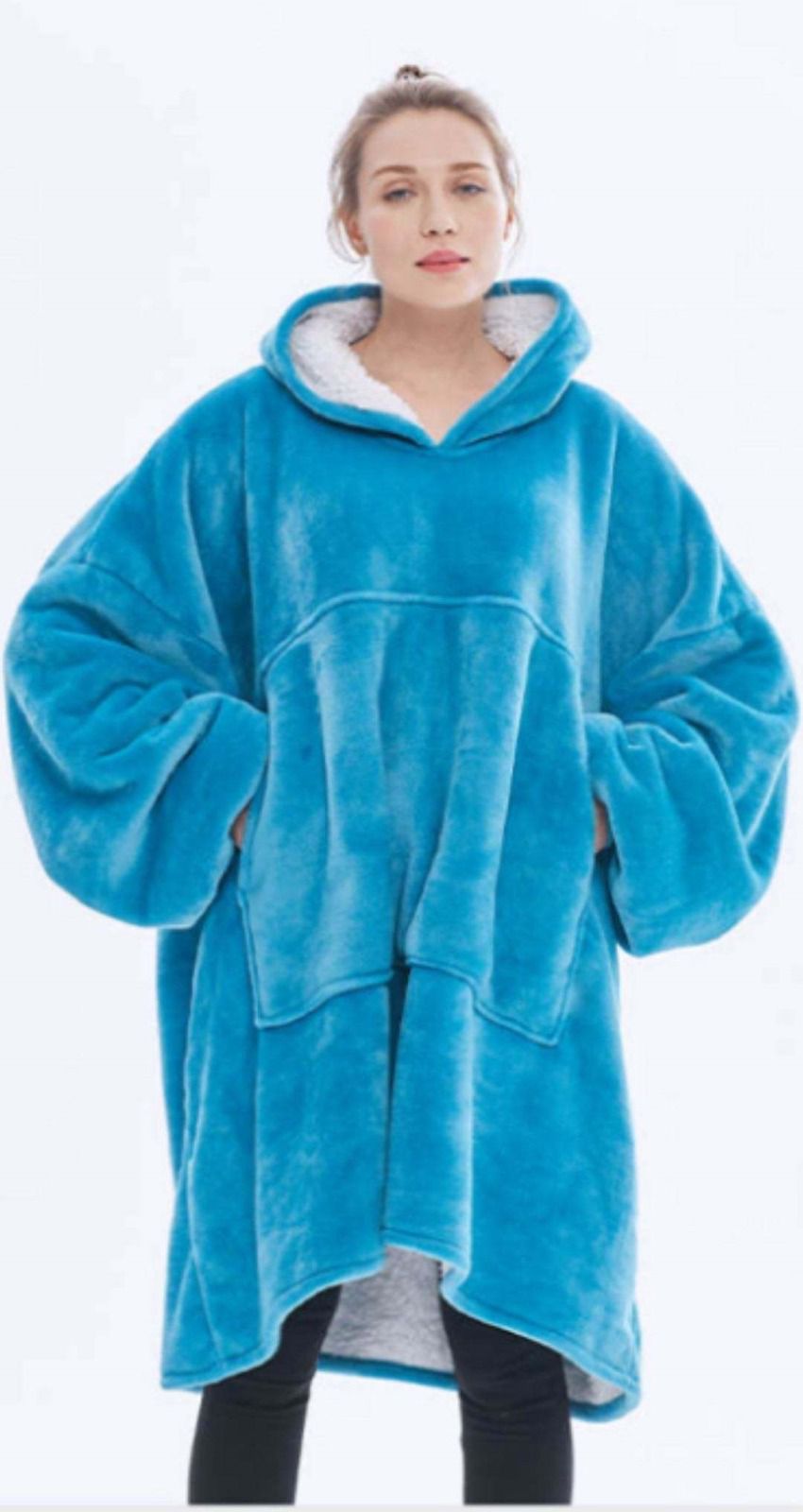 Oversized fleece hoodie
