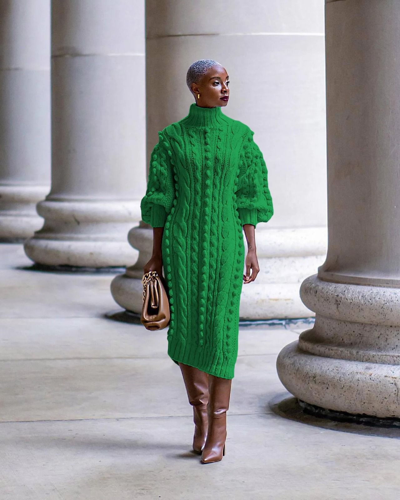 Long Sleeve Knit Dress